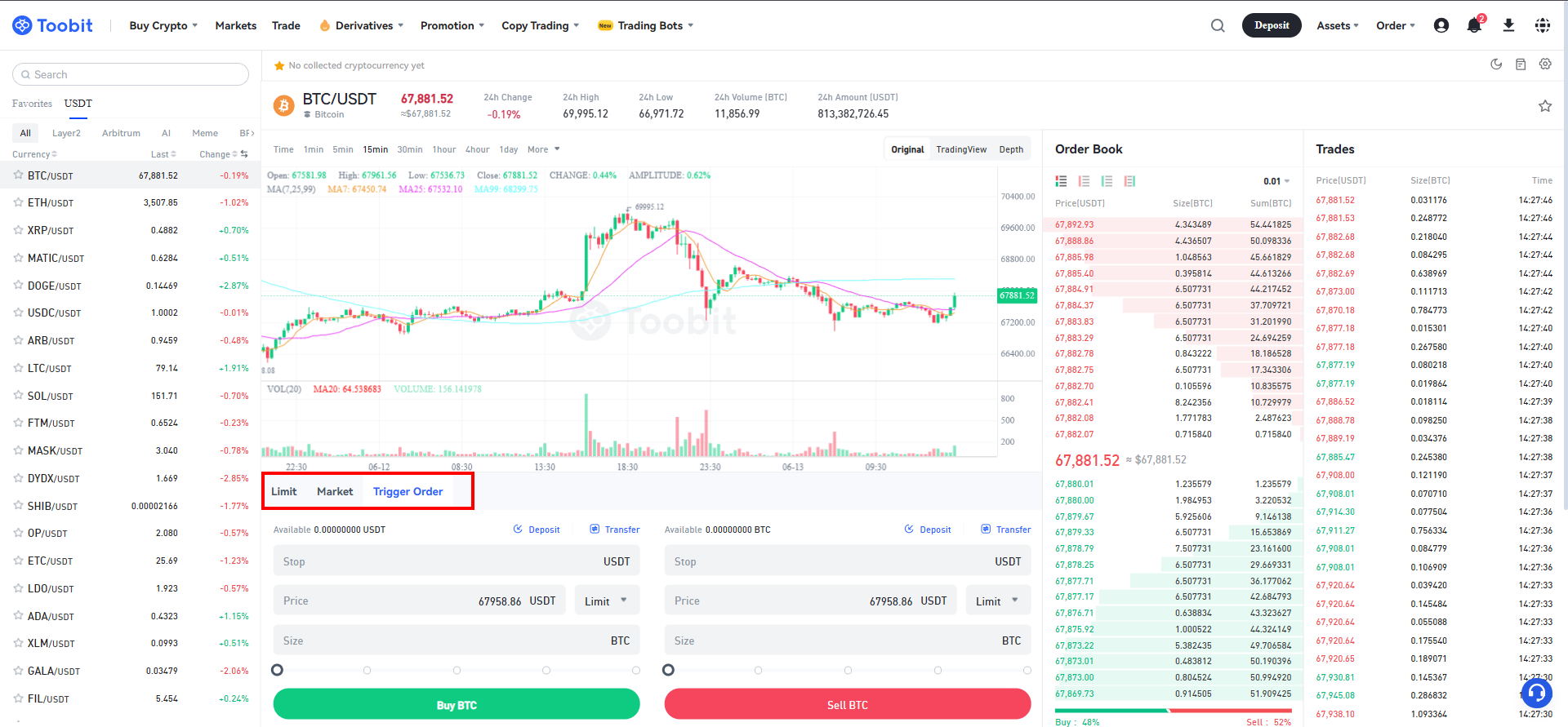 خرید و فروش ارز اسپات در صرافی توبیت