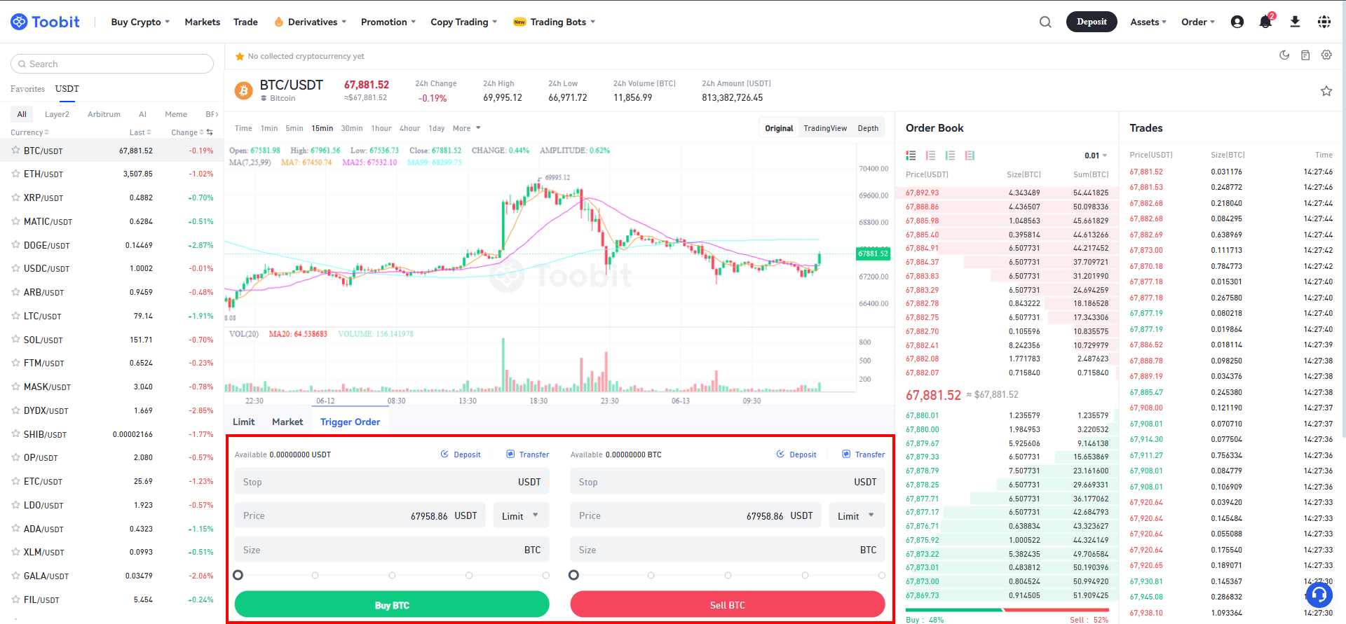 خرید و فروش ارز اسپات در صرافی توبیت