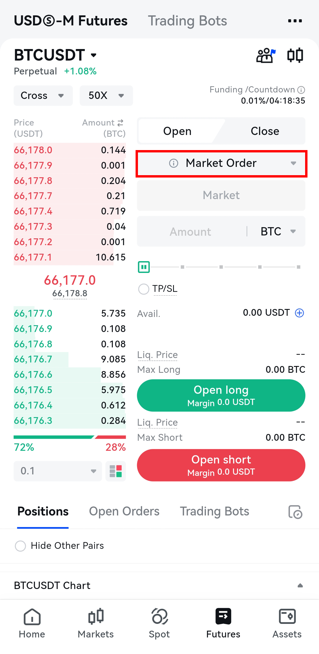 معاملات آتی در اپلیکیشن صرافی توبیت